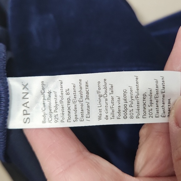 Spanx Blue Velvet Leggings - Picture 7 of 8